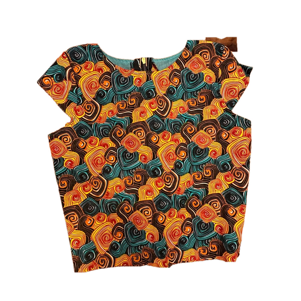 EUC Vibrant Multicolor Crop Top